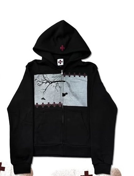"Divided Worlds" Zip-Up