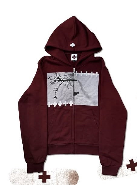"Divided Worlds" Zip-Up